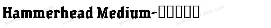 Hammerhead Medium字体转换